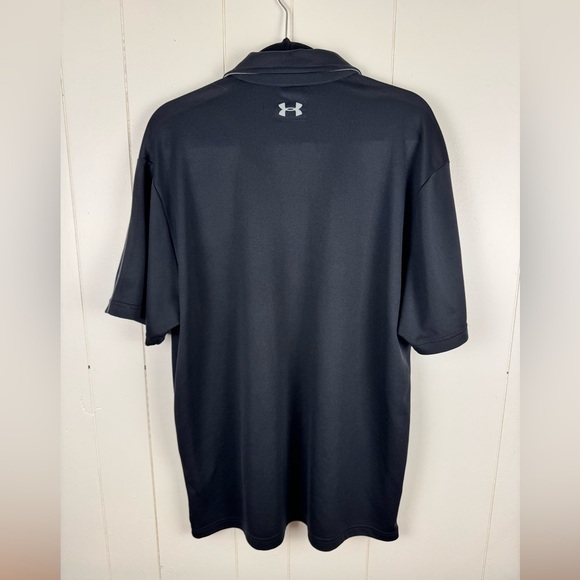 Under Armour Men's Golf Black and Gray Polo Shirt - Picture 4 of 5
